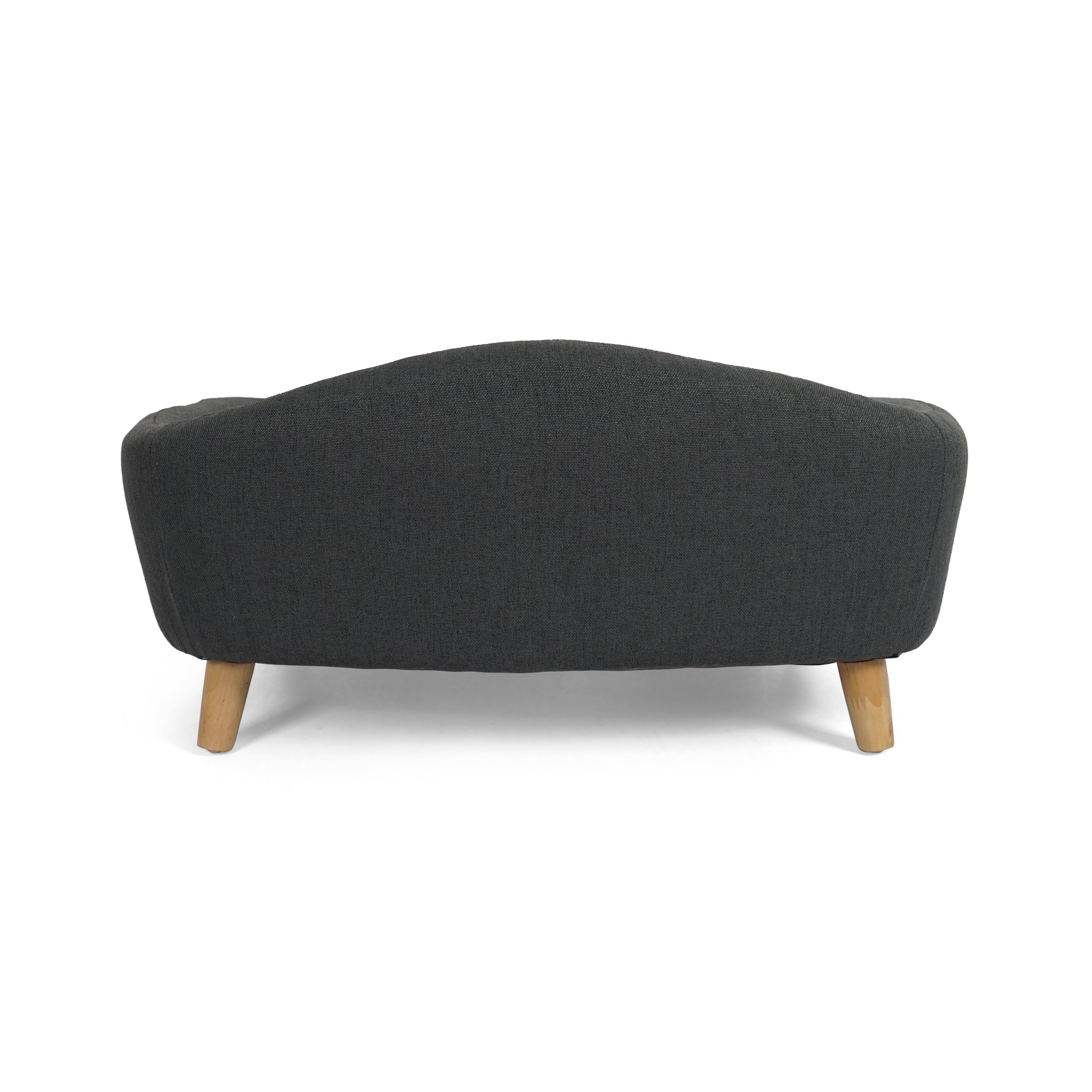 Mid-Century Style Dog Bed with Birch Wood Legs