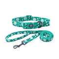 Daisy Print Dog Collar and Leash Set