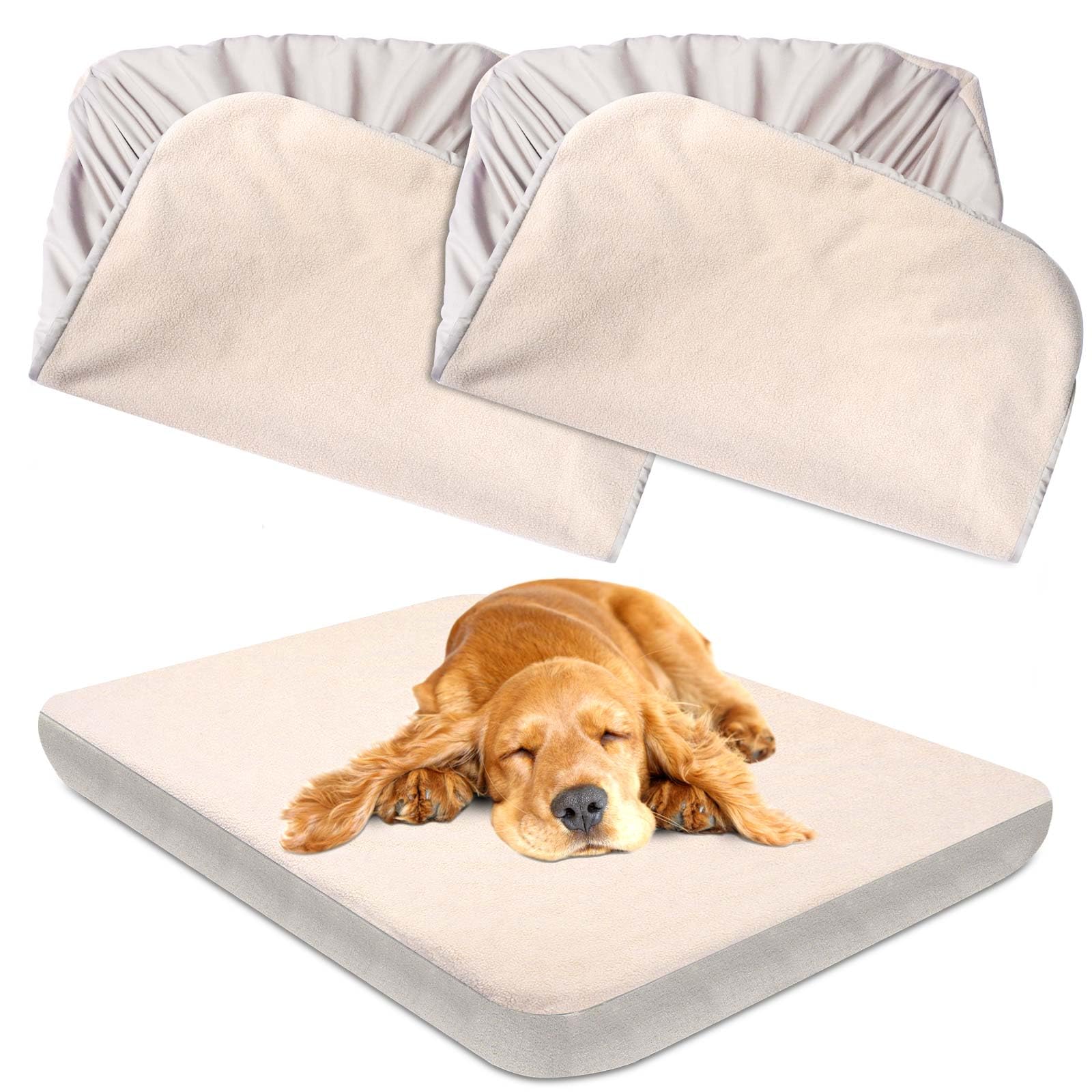 Waterproof Noiseless Dog Bed Cover 2-Pack (2)