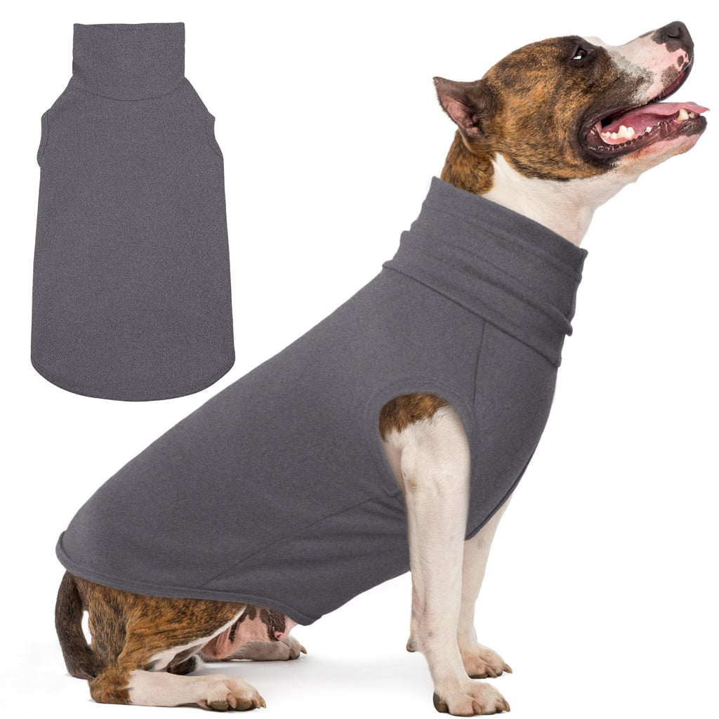 Turtleneck Fleece Sweater for Large Dogs
