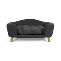 Mid-Century Style Dog Bed with Birch Wood Legs