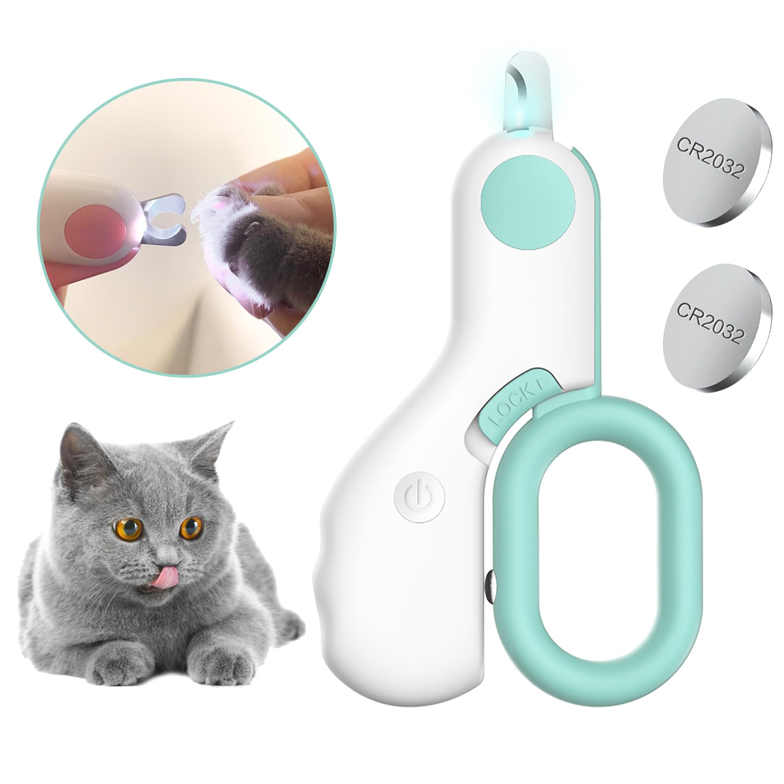 LED-Lit Nail Clippers for Dogs and Cats